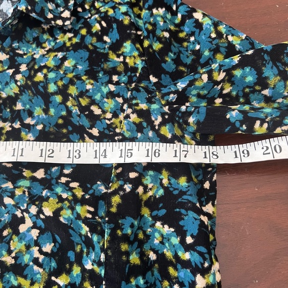 J.Jill Corduroy Blouse/Jacket | blue-green | xs - Picture 8 of 13